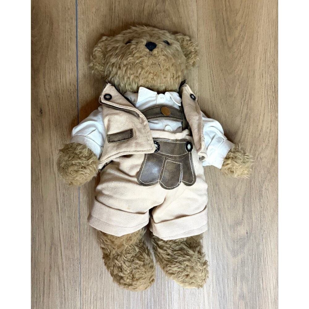Vintage Kein Spielzeug Germany Teddy Bear G. Wurm Plush Traditional  Lederhosen